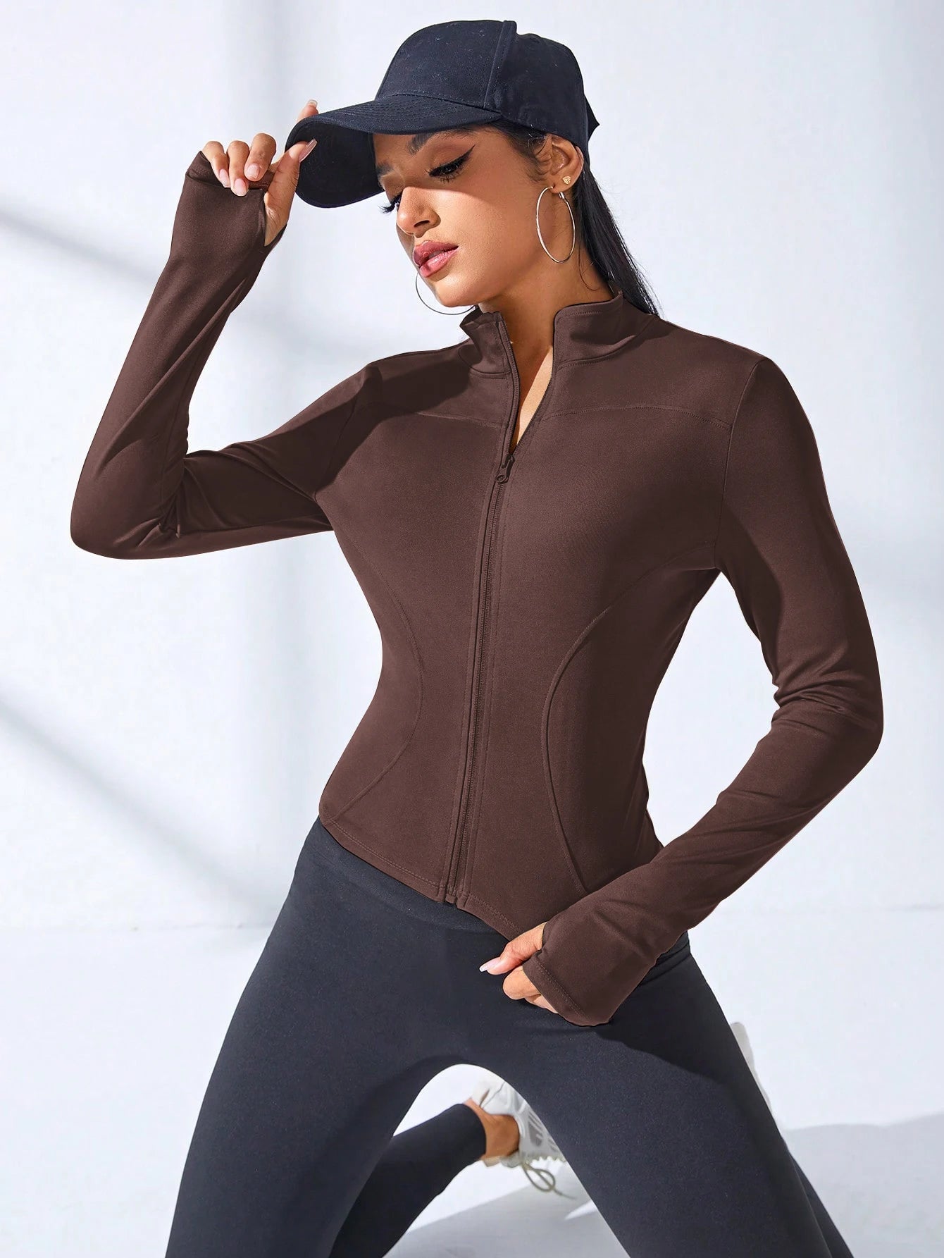 2024 women’s slimming zip-up yoga jacket