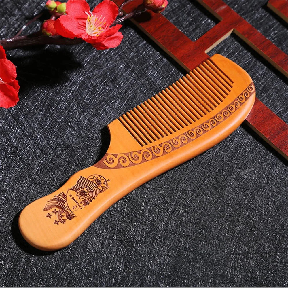 Handmade Natural Sandalwood Comb, 4 Variations - Hair Comb