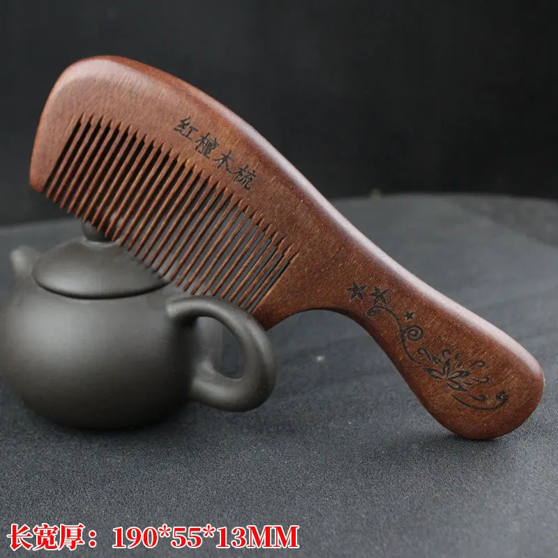 Natural Sandalwood Hair Combs Anti-Static Wooden Comb Hair Care