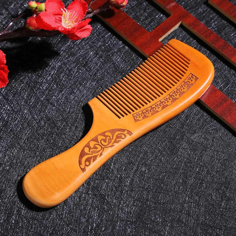 Natural Sandalwood Hair Combs Anti-Static Wooden Comb Hair Care
