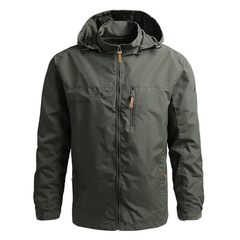 Windbreaker Tactical Jacket Waterproof, Hooded Coat - Men's Coat