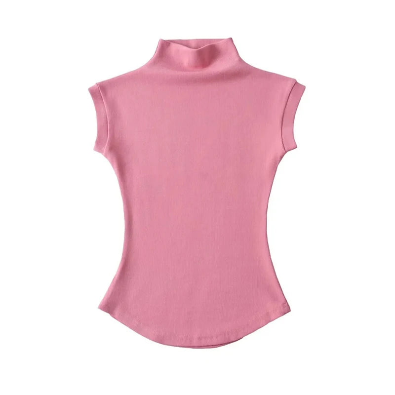 Sleeveless Turtleneck - Women’s Top