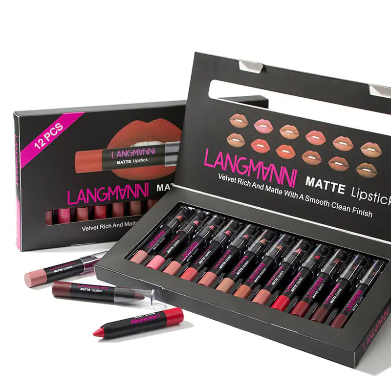 Matte Non-Stick Lipstick and Gloss Set