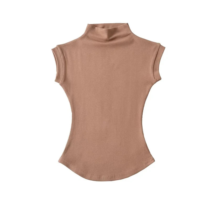 Sleeveless Turtleneck - Women’s Top