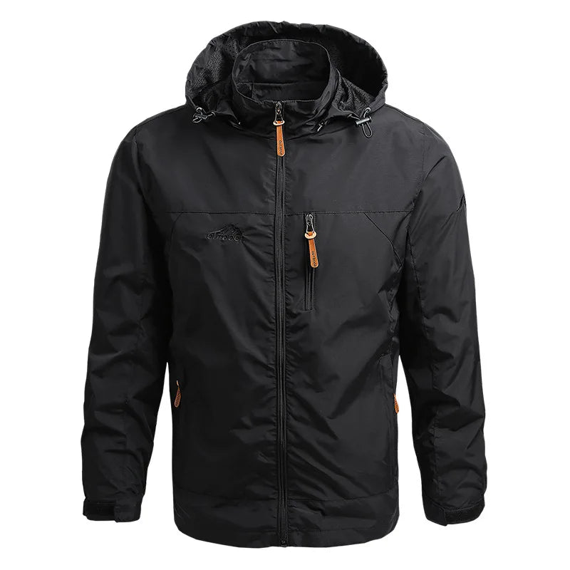 Windbreaker Tactical Jacket Waterproof, Hooded Coat - Men's Coat
