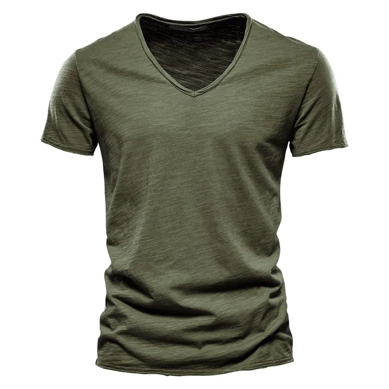 Cotton Slim Fit Short Sleeve - Men's T-Shirt