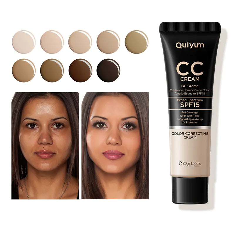 Quiyum CC Cream 30ml (Color Box) - Hydrating and Concealing